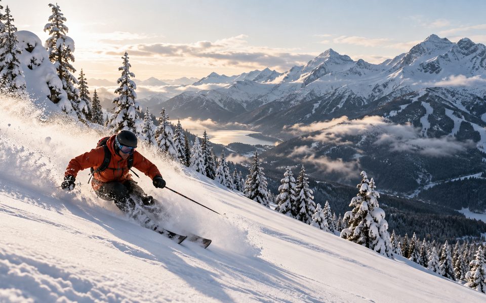 Whistler winter mountain scenery